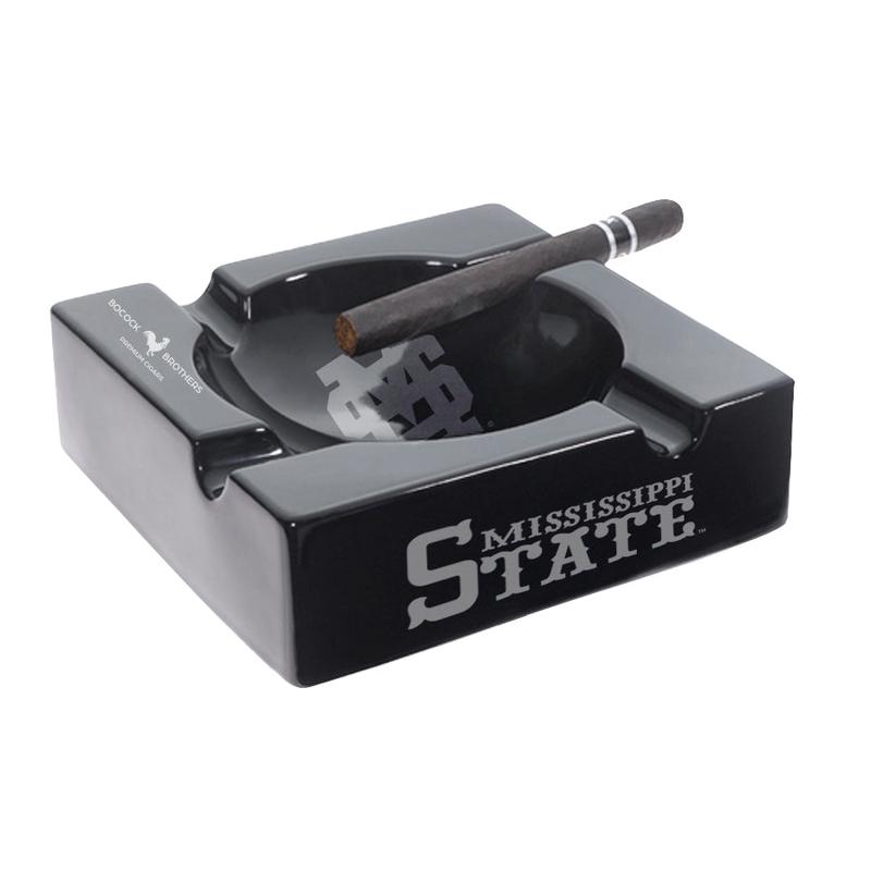 MSU Renner Black Ceramic Cigar Ashtray