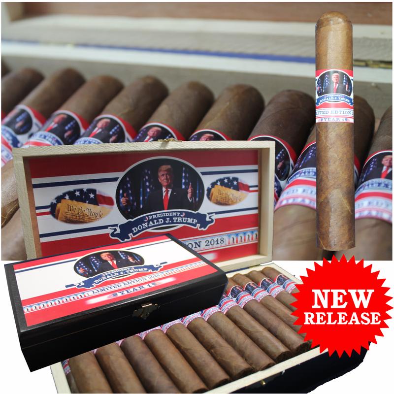 \"NEW\" Trump Year 1 Cigar Collectors Box-24 + FREE SHIPPING