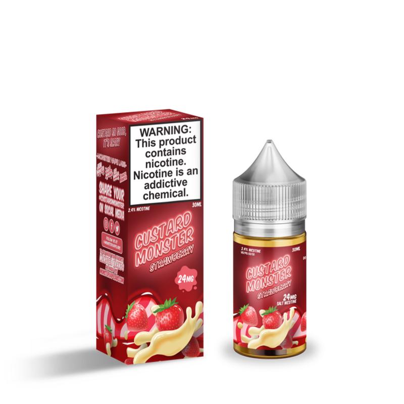 Custard Monster Strawberry Custard Salt 30ml Nic Salt Vape Juice