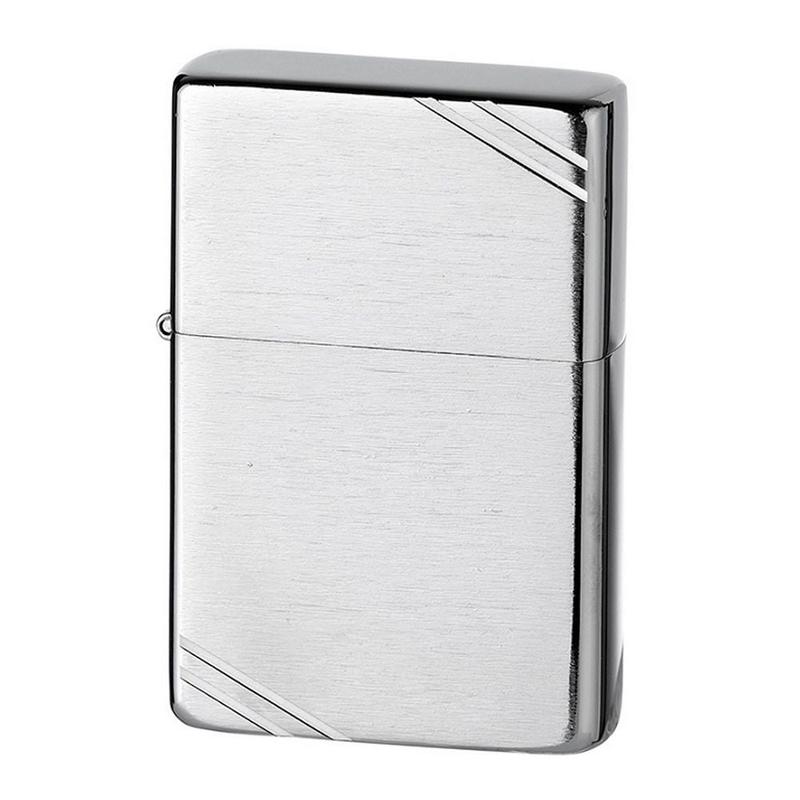 Angel Benzin Lighter - Chrom Cut