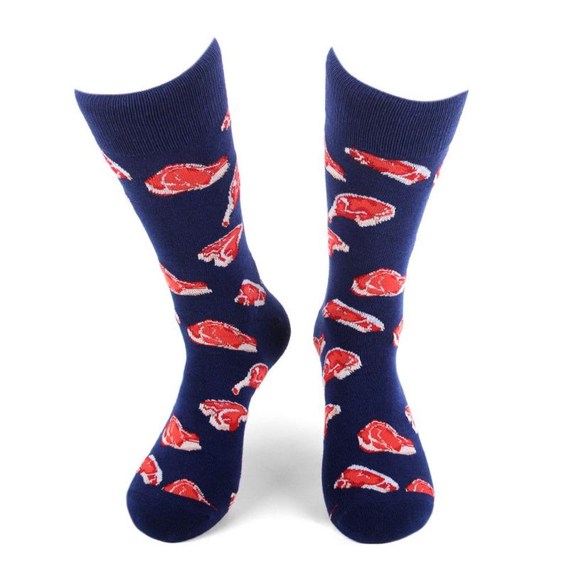 1 par Meat Lovers Novelty Socks - Sjove BF Strmper