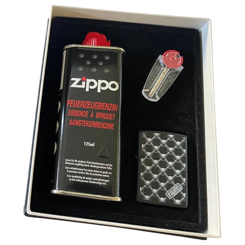 Original Zippo Barbell Design i Gaveske