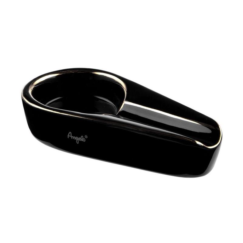 Angelo Single Cigar Askebger i Sort Keramik
