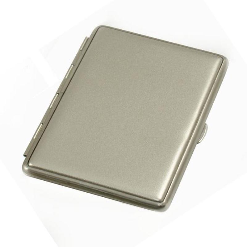 vom Hofe Cigaret Etui - 18 Slims - Mat Satin Slv
