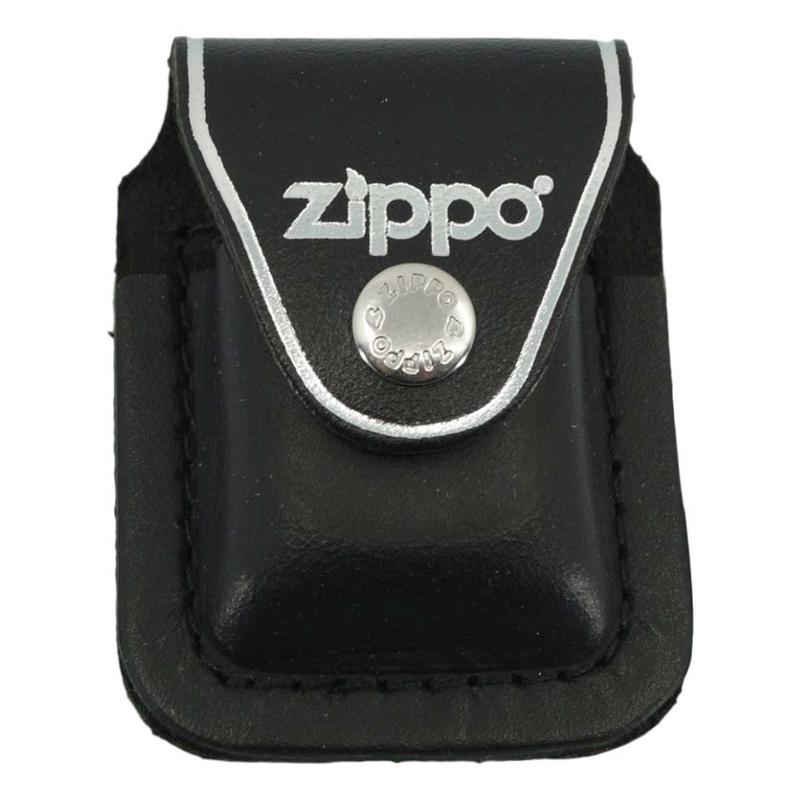 Zippo Tilbehr - Sort Bltetaske med lderstrop