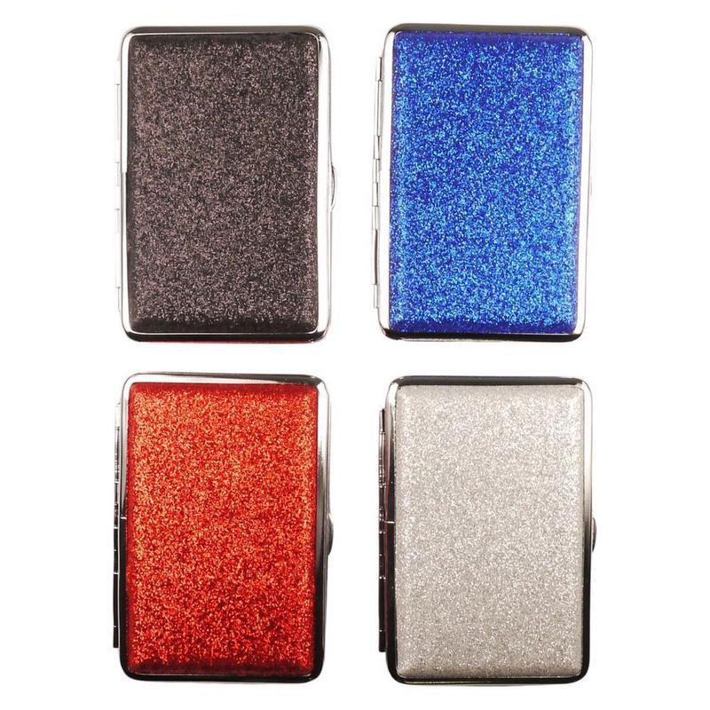Glitter Cigaretetui til 14 King Size - 4 Farver