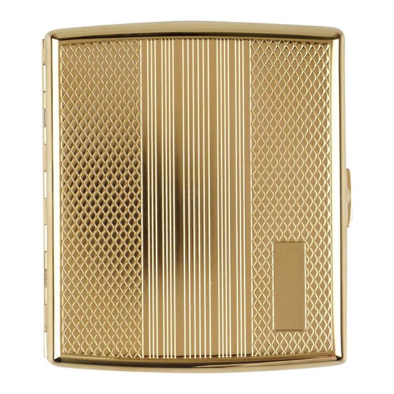 Guld Cigaret Etui til 18 King Size Cigaretter