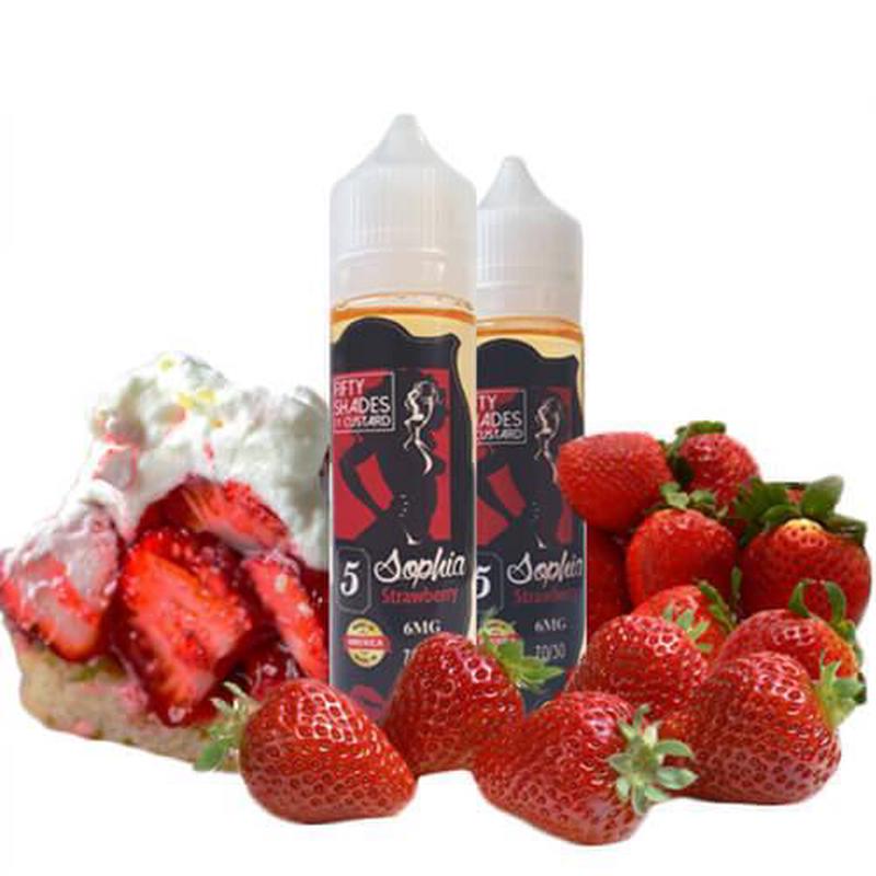 50 Shades of Custard eJuice - Sophia Strawberry