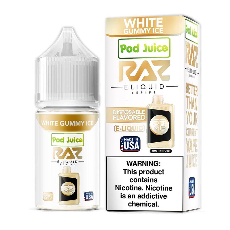 White Gummy Ice | Pod Juice x RAZ Salt | 30ml