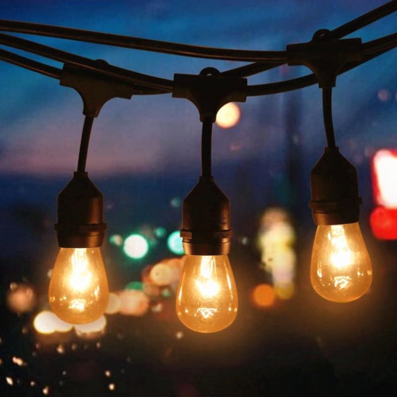 10-Bulb Solar String Lights - Waterproof Outdoor Garden Lighting (IP65)