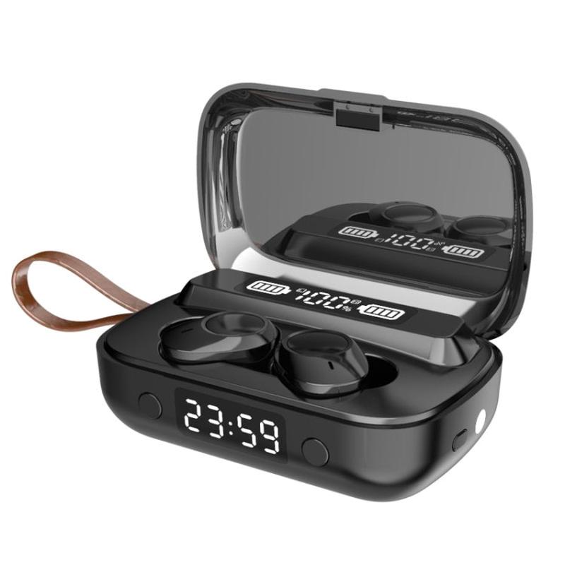 A13 TWS Bluetooth Earphones  Dual Noise Cancelling with LED Display, Power Bank & HD Call