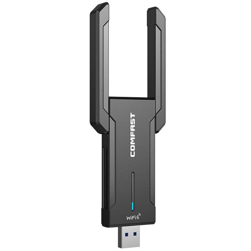 COMFAST 972AX WiFi 6 USB Adapter - 5400Mbps Wireless Network Card Plug & Play