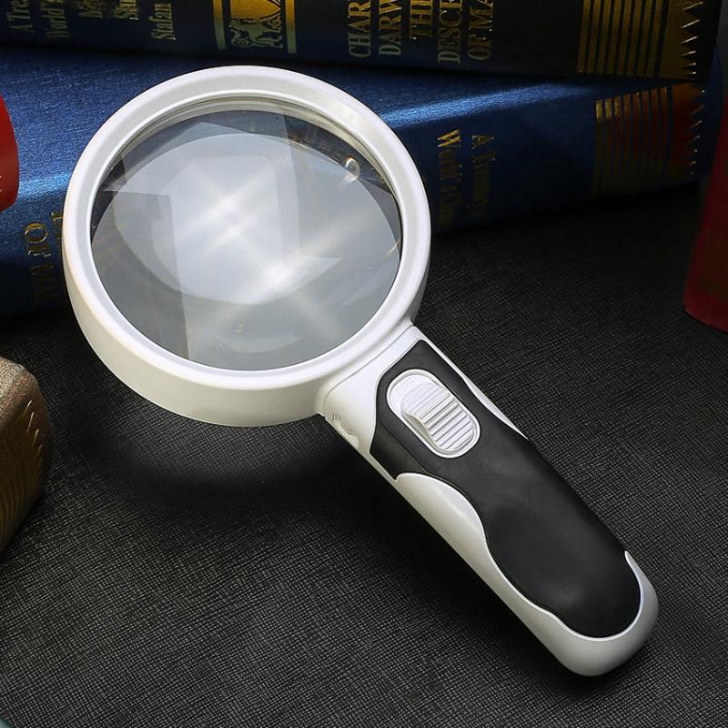 10x LED Magnifying Glass Hand-Held | Reading & Repair Magnifier with Light | Model 77350B