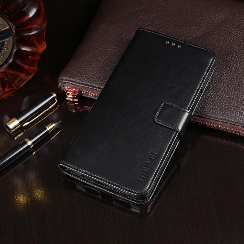 idewei Crazy Horse Leather Wallet Case for iPhone 11 / 11 Pro / 11 Pro Max - Card Slots & Stand