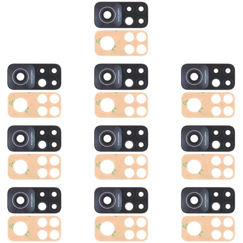 10-Pack Replacement Back Camera Lens Glass for Xiaomi Mi 10T 5G / Redmi K30S (M2007J3SC/M2007J3SY)
