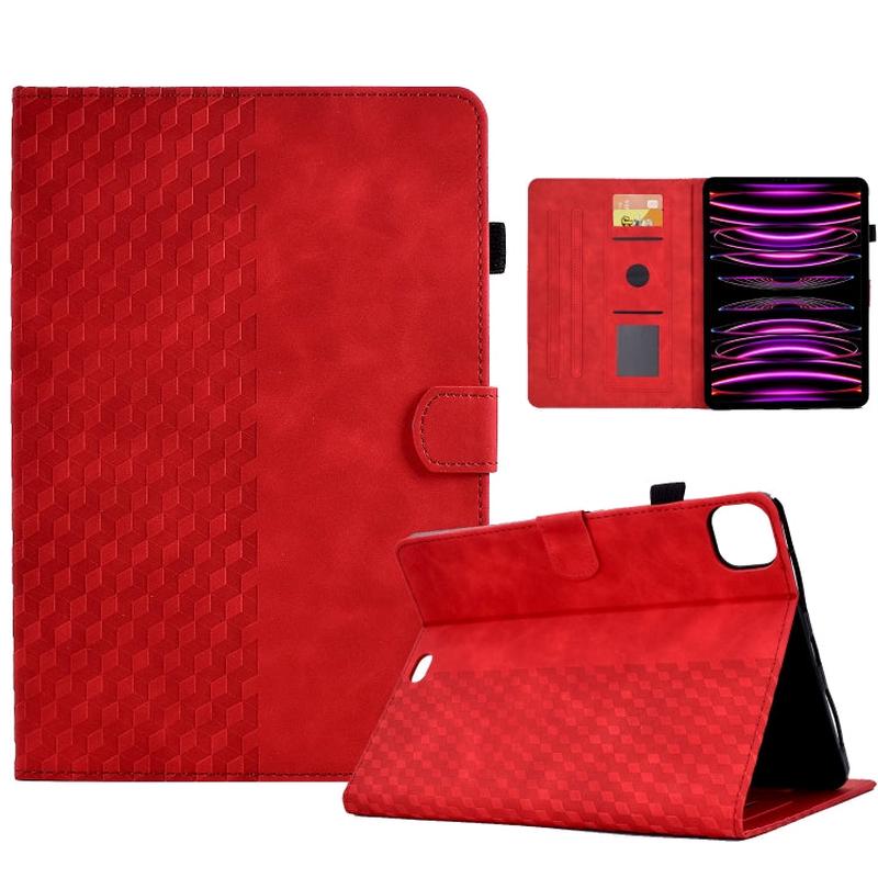 iPad Pro 11 Leather Case (2018/2020/2021) | Rhombus Embossed Smart Tablet Cover