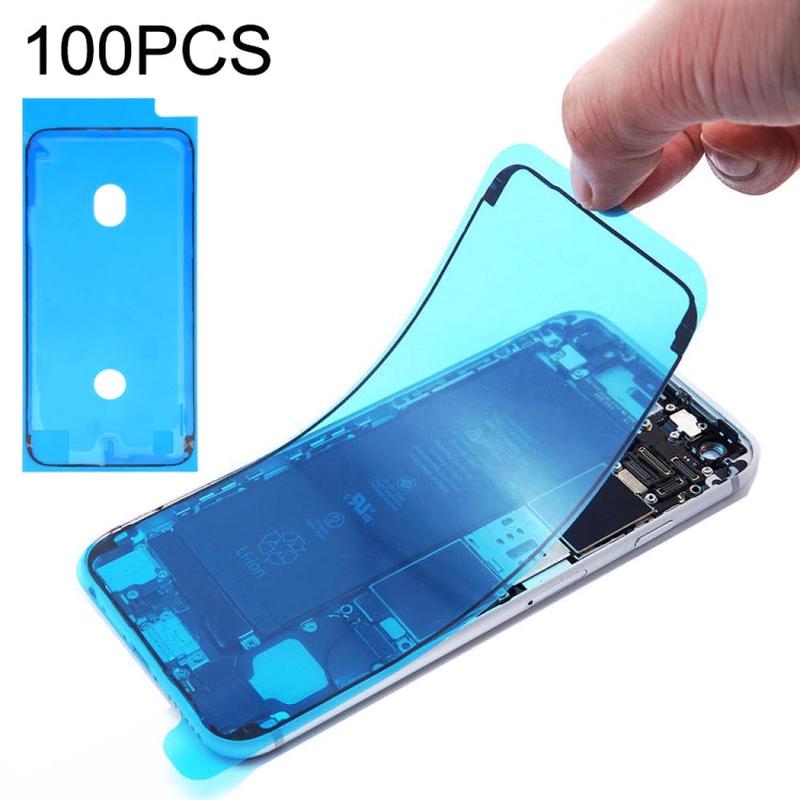 100 Pack LCD Frame Bezel Waterproof Adhesive Stickers for iPhone 8 - Screen Repair Tape