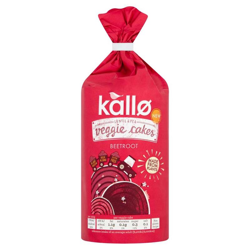 Kallo Beetroot & Balsamic Veggie Cakes 122g - Organic Rice Cakes