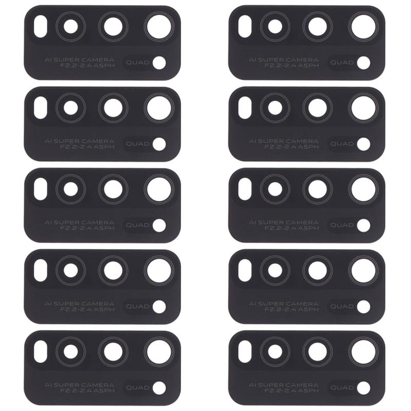 For Vivo Y50 1935, V1965A / Vivo Y30 1938 10pcs Back Camera Lens, For Vivo Y50