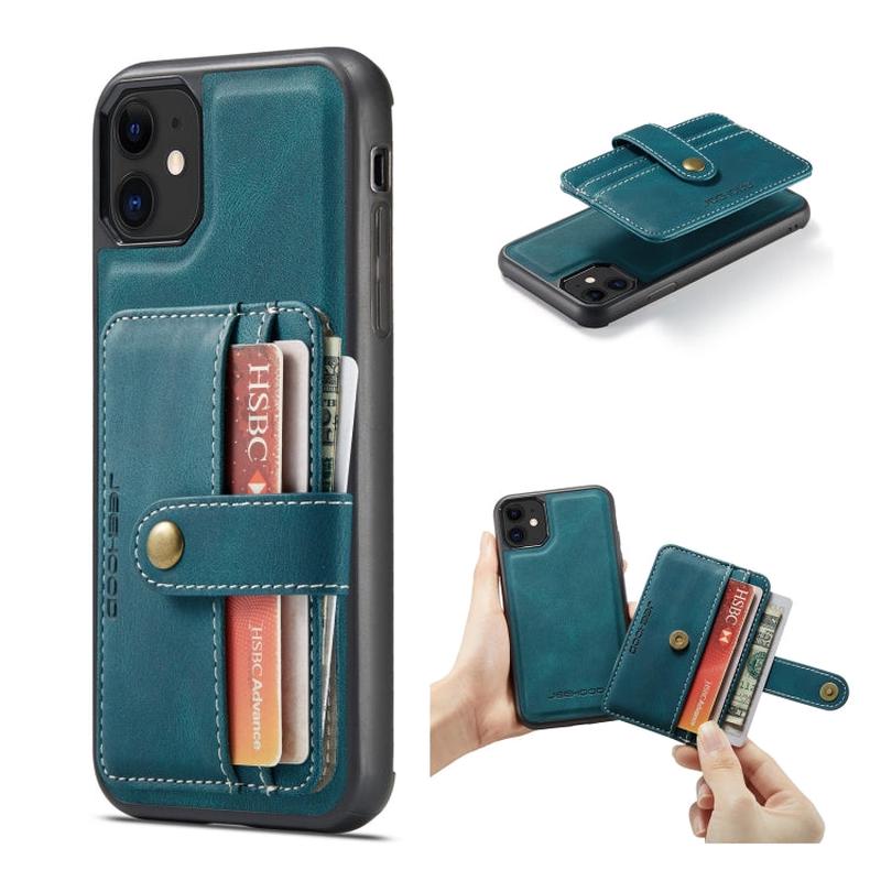 JEEHOOD RFID Blocking Wallet Phone Case for iPhone 11/12 Series