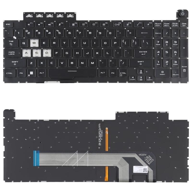 Replacement Keyboard for Asus TUF Gaming F15 FX506 FA506 - US Layout with Backlight