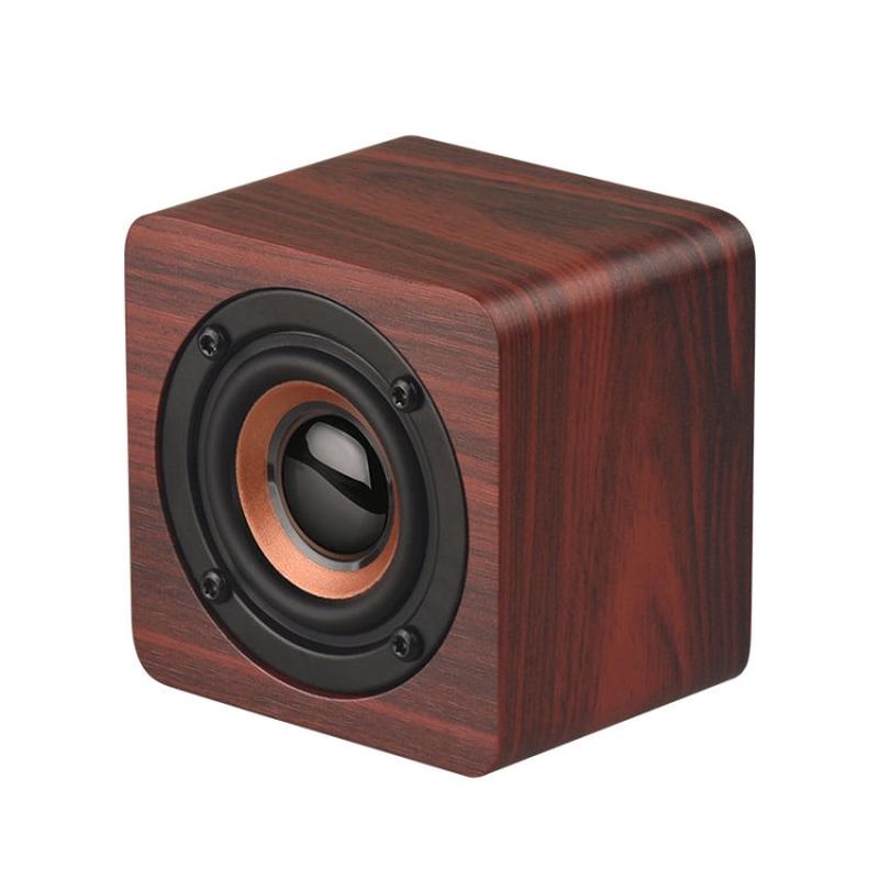 Q1 Wooden Mini Portable Bluetooth Speaker | Mega Bass Wireless Audio