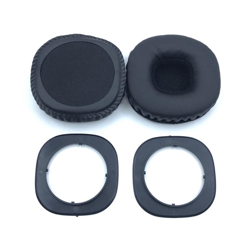 Marshall MID ANC Replacement Earmuff Cushions - Memory Foam Leather Ear Pads (1 Pair)