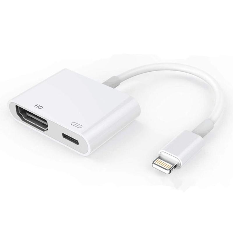 Screen Mirroring Adapter with USB Power - HDMI Display for Presentations & Media
