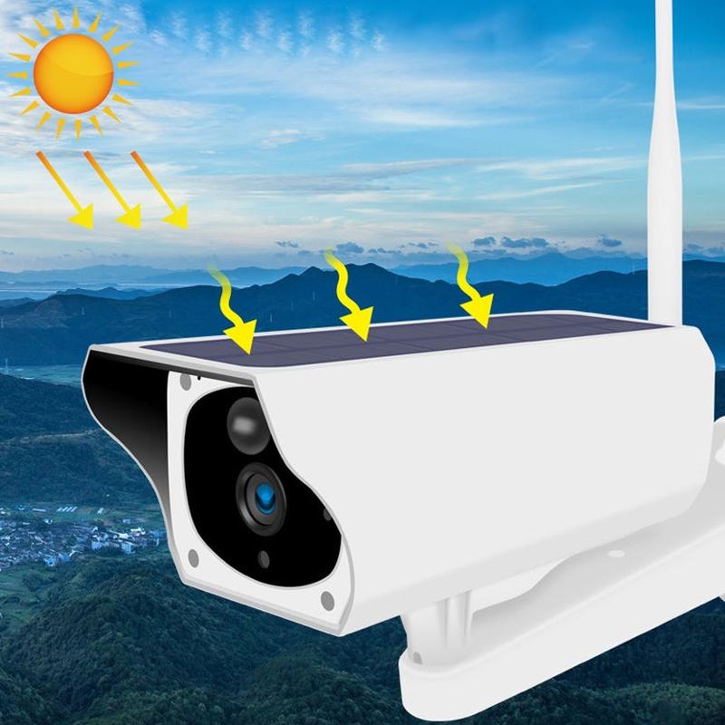 T1-2 2 Megapixel WiFi Version IP67 Waterproof Solar HD Monitor Camera without Battery & Memory, Support Infrared Night Vision & Motion Detection / Alarm & Voice Intercom & Mobile Surveillance, WiFi Ve