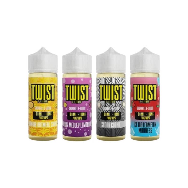 0mg Twist E-liquids 100ml Shortfill (70VP/30PG)