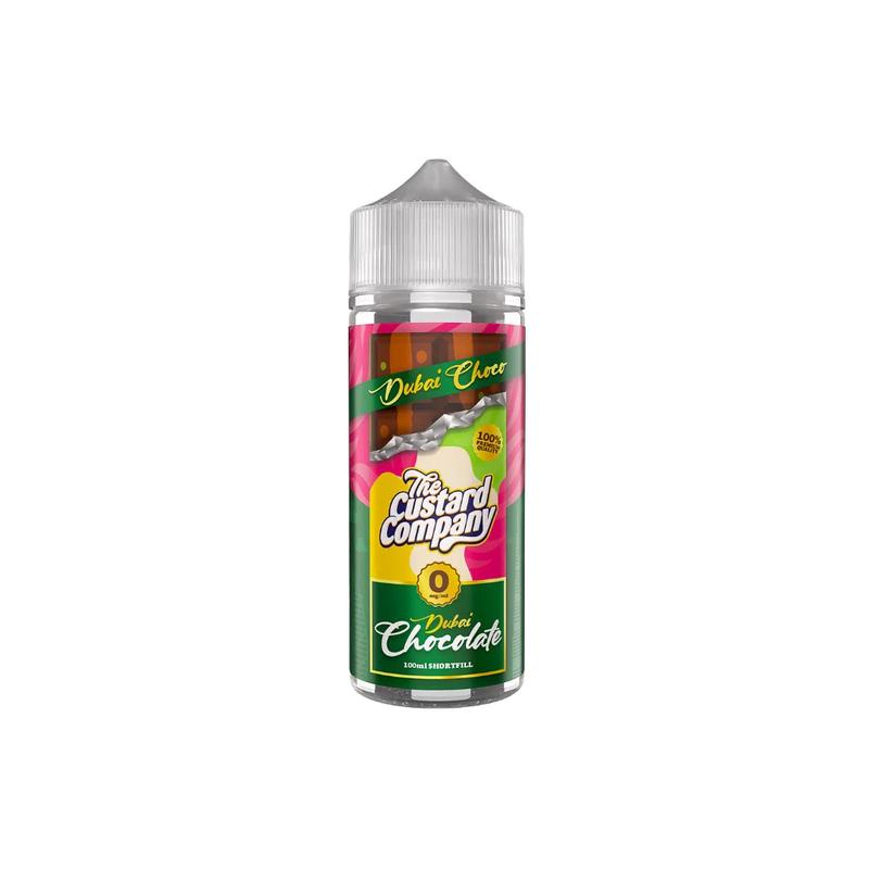 0mg The Custard Company Dubai Chocolate 120ml Shortfill (70VG/30PG)