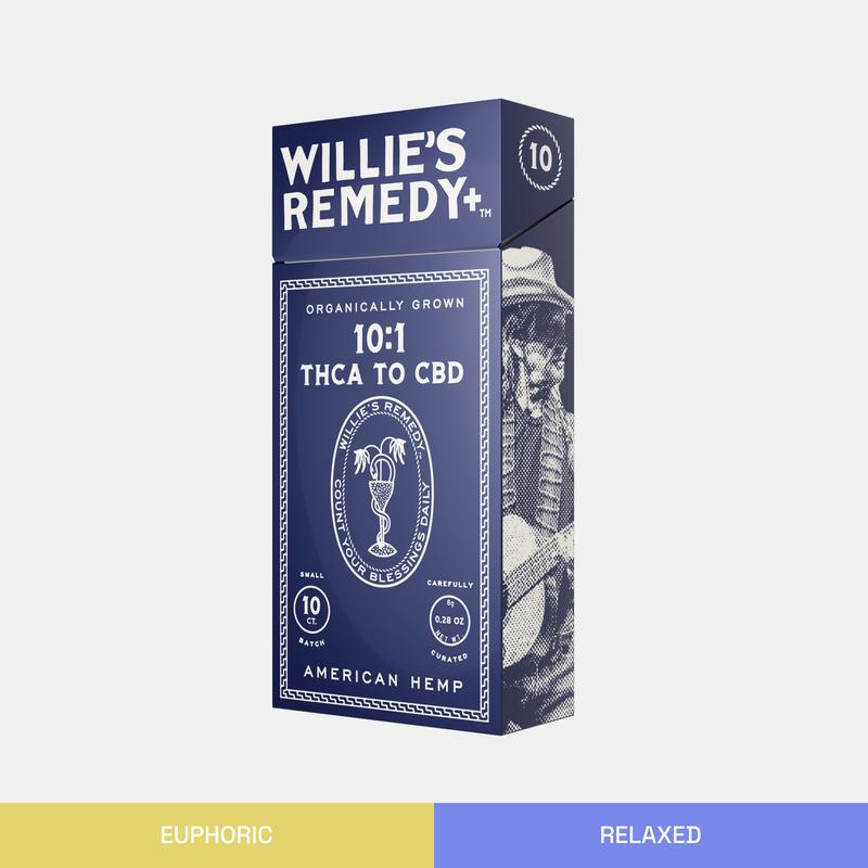 Willie\'s Remedy+ Smokes - 10:1 THCA to CBD
