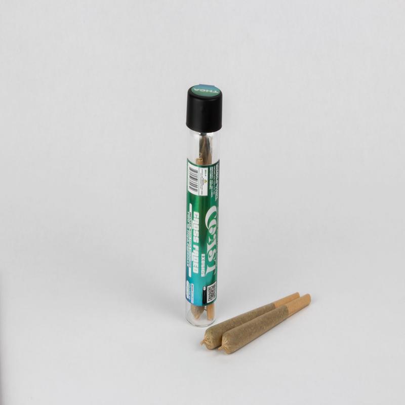 THCA Infused Pre-roll - 2pk 1g THCA Smokes - Cross Faded