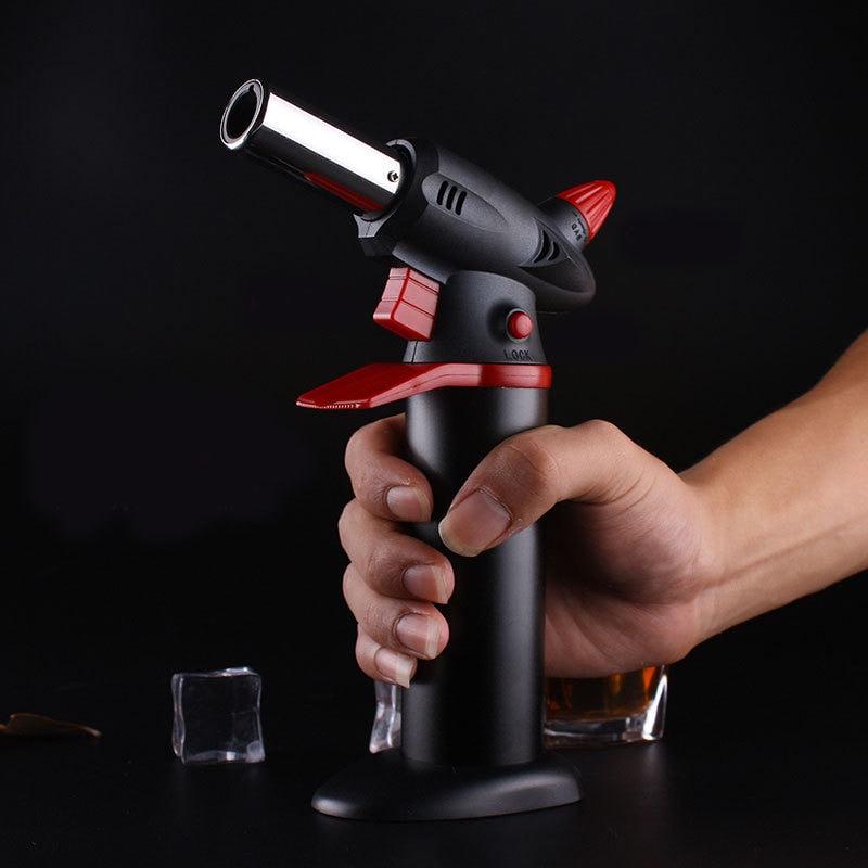 Turbo Cigar Lighter Torch Jet Windproof Lighter Butane Big Firepower Welding Metal.