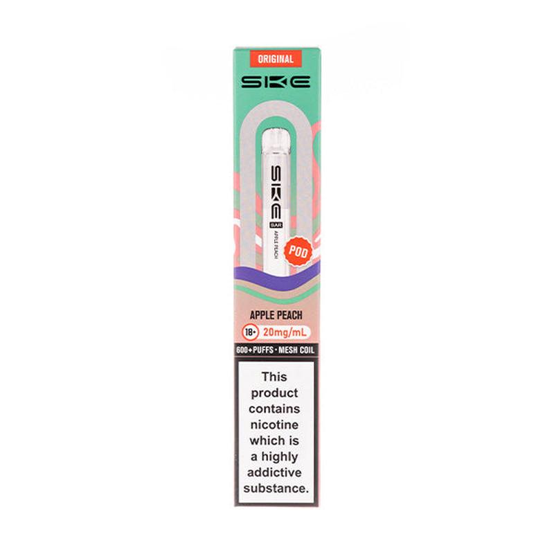 Apple Peach Crystal Bar 600 Prefilled Pod by SKE