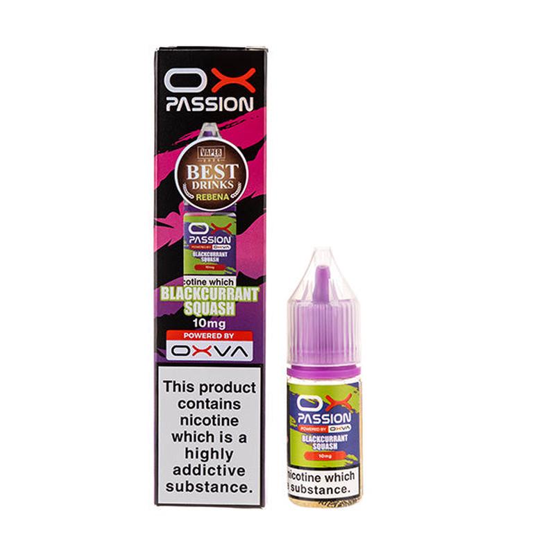 Blackcurrant Squash Nic Salt E-Liquid by Oxva Ox Passion