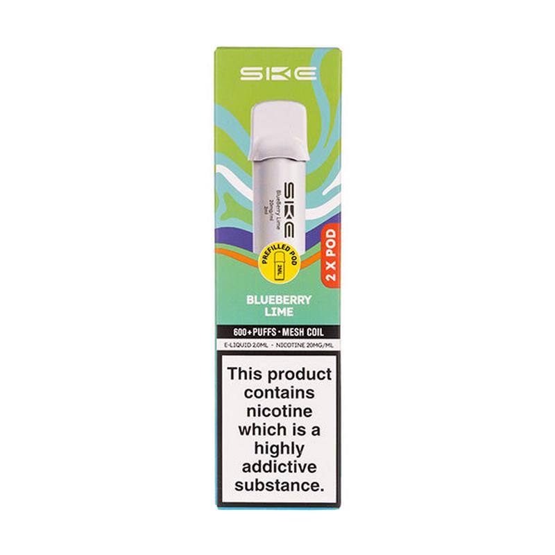Blueberry Lime Crystal 600 Pro Prefilled Pods by SKE