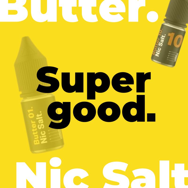 Supergood Butter Collection 10ml Nic Salt E-Liquids