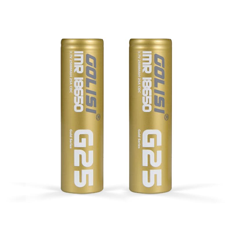 2 Pack-  Golsi G25 2500mah battery