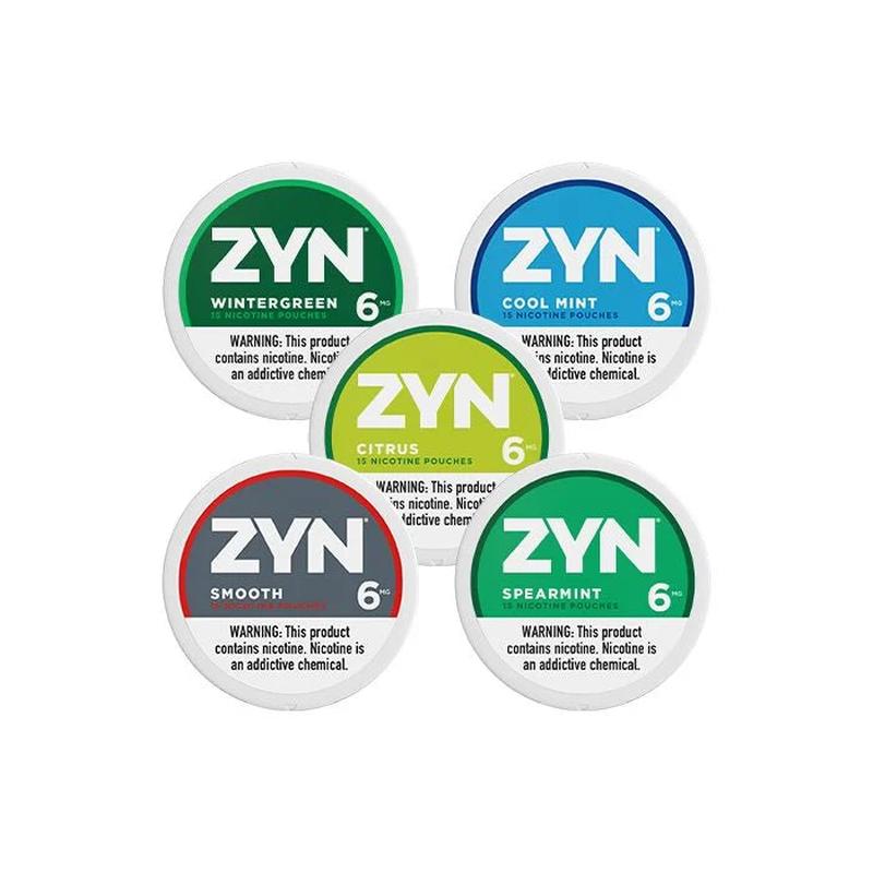 ZYN Tobacco-Free Nicotine Pouches - All Flavors - 3mg, 6mg